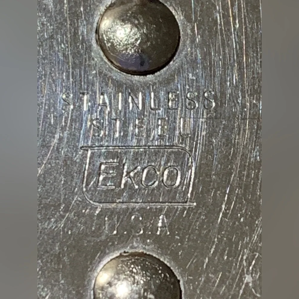 EKCO Flat Cake Frosting Spreader Vintage USA Stainless Steel 12” Mid-century MCM